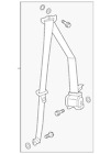 04824-tz5-a00zc Acura Genuine Belt Retractor