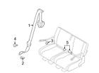 0zf421d5ab Chrysler Brand New Genuine Mopar Oem Seat Belt Receptacle