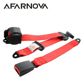 9535558103 1 Piece Red 3pt 3 Point Harness Replace Belt Seat Lap Strap For Fxd