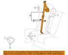 19211001 Gm Cadillac Oem Srx Rear Seat Assy Left