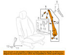 19259259 Gm Oem Front Seat-belt Buckle Retractor Left