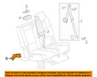 19352651 Gm Oem Rear Seat Left