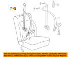 1j0858189dy20 Volkswagen Vw Oem Golf Front Seat Assembly Cap