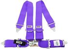 20135 Crow Quick Release Purple Seat Belt Lap Shoulders Point New