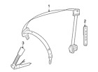 251-860-25-69-9051 Mercedes-benz Genuine Buckle