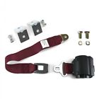 315196eb1234936 Seatbelts Accessories Plus Burgundy Retractable Standard Buckle Seat Belt Anchor