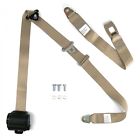 327551eb1556734 Seatbelts Accessories Plus Bench Seat Belt Tan Retractable Standard Buckle
