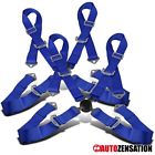 367-4ptblu-007-2 Autozensation Point Camlock Safety Harness Racing Seat Belt Blue