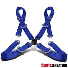 367-4ptblu-007 Autozensation Point Camlock Safety Harness Racing Seat Belt 0680138634515