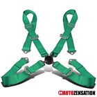 367-4ptgrn-007 Autozensation Jdm Racing Seat Belt Point Camlock Harness 0680138634539