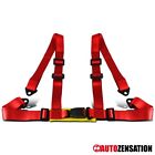 367-4ptr Autozensation Racing Style Red Seat Belt Safety Harness 0680138634546