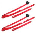 669347 Safetboy Camaro Standard Red Retractable Bucket Seat Belt Kit Belts