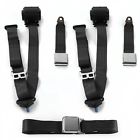 674157 Safetboy Ford Airplane Black Retractable Bench Seat Belt Kit Belts
