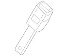 6et091x9ab Mopar Genuine Dodge Buckle End