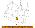 72117070185 Bmw Oem 00-06 X5 Rear Seat