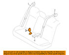 72117220858 Bmw Oem Rear Seat Buckle Right