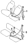 73220-35080-b1 Toyota 89-95 Pickup 91-94
