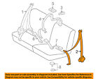 7337004063b0 Toyota Oem Tacoma Rear Seat Buckle Retractor Left