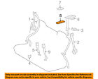 737170r010e0 Toyota Oem Second Row Back Rear Seat Belt Cover