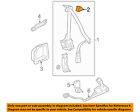 81493s82004zt Honda Oem Civic Front Seat Retractor Cap