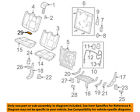 82155szaa42zb Honda Oem Pilot Third Row Belt Cover Left
