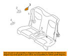 87835jj60b Nissan Infiniti Oem Rear Seat Cover Left