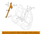 888443ka8a Nissan Oem Second Row Back Rear Seat Belt Assembly Right