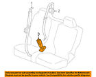 89027195 Gm Hummer Oem Rear Seat End Right