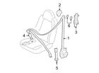 8l8z78611b08ad Ford Brand New Genuine Oem Seat Belt Lap And Shoulder