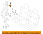 90109a0046 Toyota Scion Oem Iq Rear Seat Retractor Mount Bolt