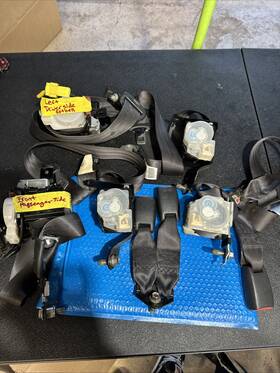 Acura 256907852575 2007-08 Tl Black Seatbelt Full Set Front Rear Left/right Oem