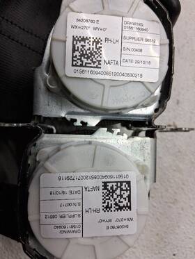 212.al1g19 Alfa-romeo Giulia 2019 Seat Belt Rear Lateral Left And Right