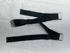 C-4469 American Safety 1969 1970 Mopar B Body Bench Seat Belt Seatbelt Black Lap Interior Buckle Trim