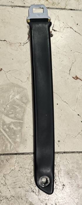 8489b-60-1 Andover Restraints Rare Gm Seat Belt For Firebird And Camero Black Seatbelt 20.5 Inch F32 Engraved