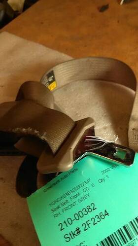 210-00382 Apf Seat Belt Front Bucket Passenger Retractor Fits 02-04 Montana 459715