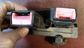 8k0857797 Audi 2009-2016 A4 Rear Left Side Seat Belt Double Buckle Receiver Oem
