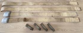 Autocrat Bn3-1501 Vintage 1950s Seat Belts Buckles Straps And Anchor Bolt Plates