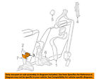 Aw7z54611b70aa Ford Oem Front Seat Middle