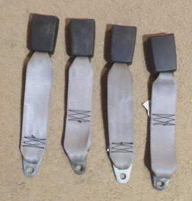 Wsch511 Beams Set Of 4 Bus Left Side Lap Belts Non-retractable Buckle 12 Inch /1ft