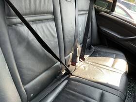 212.bm1513 Bmw X5 2013 Left Rear Seat Belt Retractor Dark Gray Second Row 777279