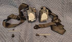 7161847 Bmw 2007-2014 X5 E70 X6 E71 Pair Of Oem Front Seat Belt Set Left And Right Black