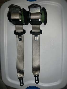 72116973974 Bmw 7211 72 11 6973974 6 973 974 E92 328 335 Rear Right Or Left Side Upper Seat Belt Retractor Tan Oem
