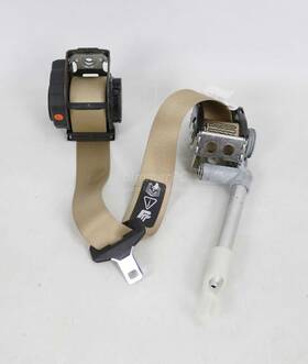72117025433 Bmw E65 E66 7-series Factory Beige Left Rear Seat Belt Tan 2002-2008 Oem