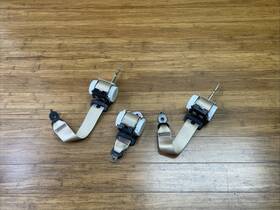 72117243760 Bmw 2009-2016 528i F10 Rear Center Seat Belt Retractor Tan Beige Set Of 3 Oem