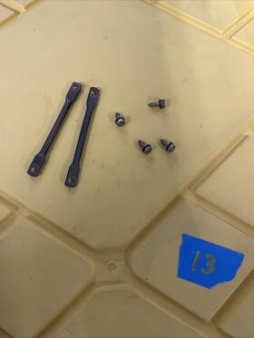 72118119910 Bmw Oem E36 92-99 Seat Belt B Pillar Retaining Brackets With Hardware Set Of 2