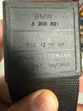 72118208807 Bmw 8-series Sedan Rear Left Right Seat Belt Upper Strap Black Oem 72118208807 Bmw 8-series Sedan Rear Left Right Seat Belt Upper Strap Black Oem
