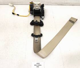 7284365 Bmw 11-13 Oem E92 Lci Coupe Front Left Driver Seat Belt Retractor Beige