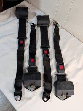 C-horse 641517868396 Car Seat Belt 4 Universal Lap 2 Point Safety Black Adjustable Retractable Auto C-horse 641517868396 Car Seat Belt 4 Universal Lap 2 Point Safety Black Adjustable Retractable Auto