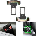 C109-012-carbon Unbranded Car Carbon Fiber Safety Seat Belt Buckle Alarm Stopper