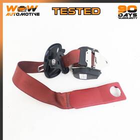 15827572 Chevrolet 06-08 Corvette C6 Front Left Driver Side Seat Belt Retractor Red Oem